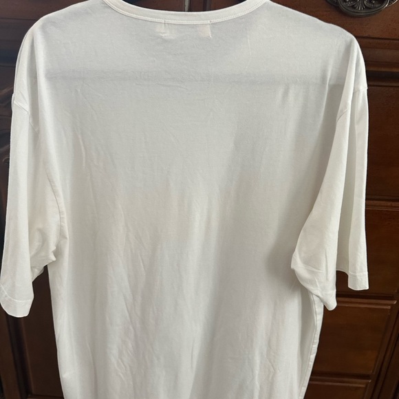 Mantmax Fashion White and Blue Graphic Men's Shirt. - Picture 8 of 8